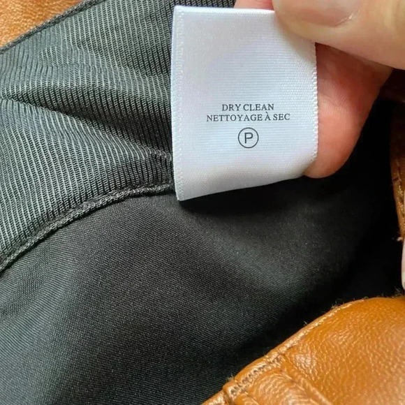 NWT A.L.C. Faux Leather Straight Leg Jeans Pants size 10 - Picture 12 of 15